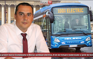 Un nou proiect marca Cismăneanțu la Bocșa: Autobuze electrice, 8 km de trotuare modernizate și piste de biciclete