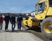 Lucrări de asfaltare a străzii Bichiștin